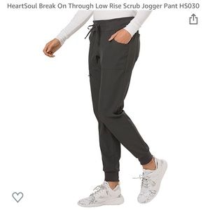 Gray jogger scrubs